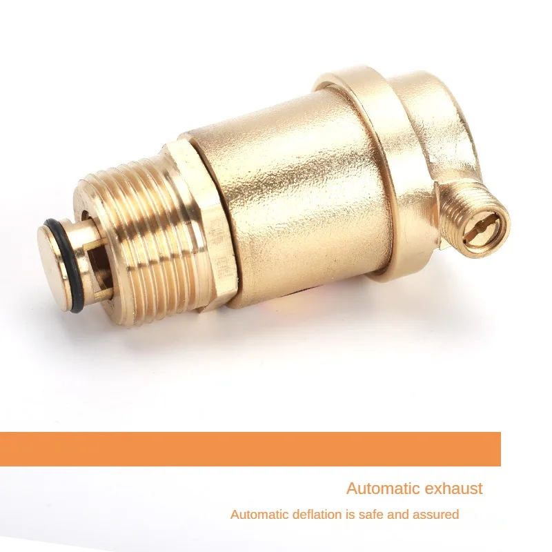 Brass Automatic Exhaust Valve DN15 -20- 25 Tap Water Heating Valve Vertical Floor Heating Vent