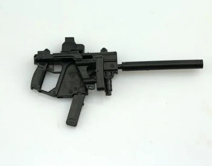 1/6 KRISS Vector Submachine Gun Plastic Assemble Firearm Puzzle Model for 12" Soldiers Military Weapons Building Blocks 4