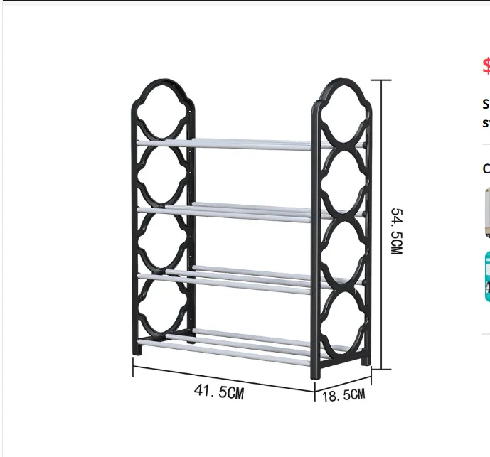 

Simple shoe rack and shoe cabinet save space