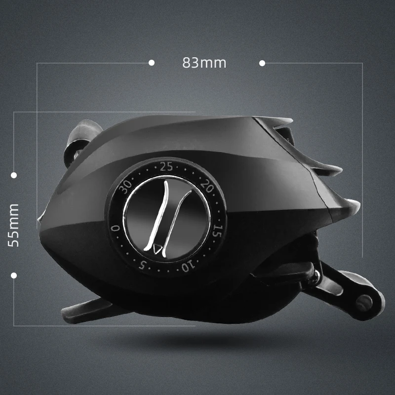 Baitcasting Fishing Reel Max Drag 8kg For Bass Pike