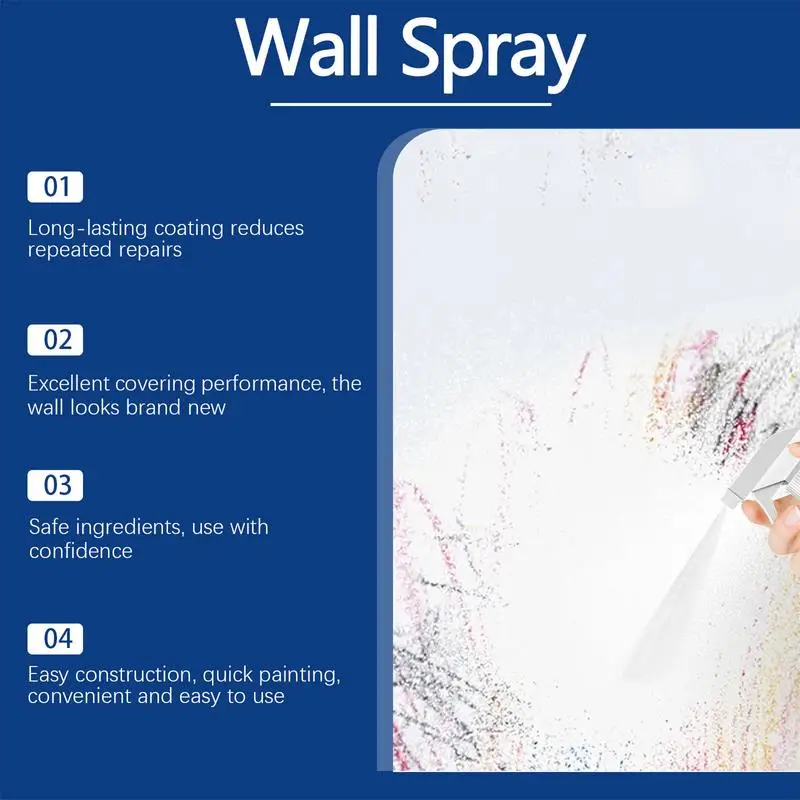Wall Mending Agent Ceiling Tile Spray Paint For Water Damage 120ml Wall Peeling Repair Cover Stains Spray Paint For