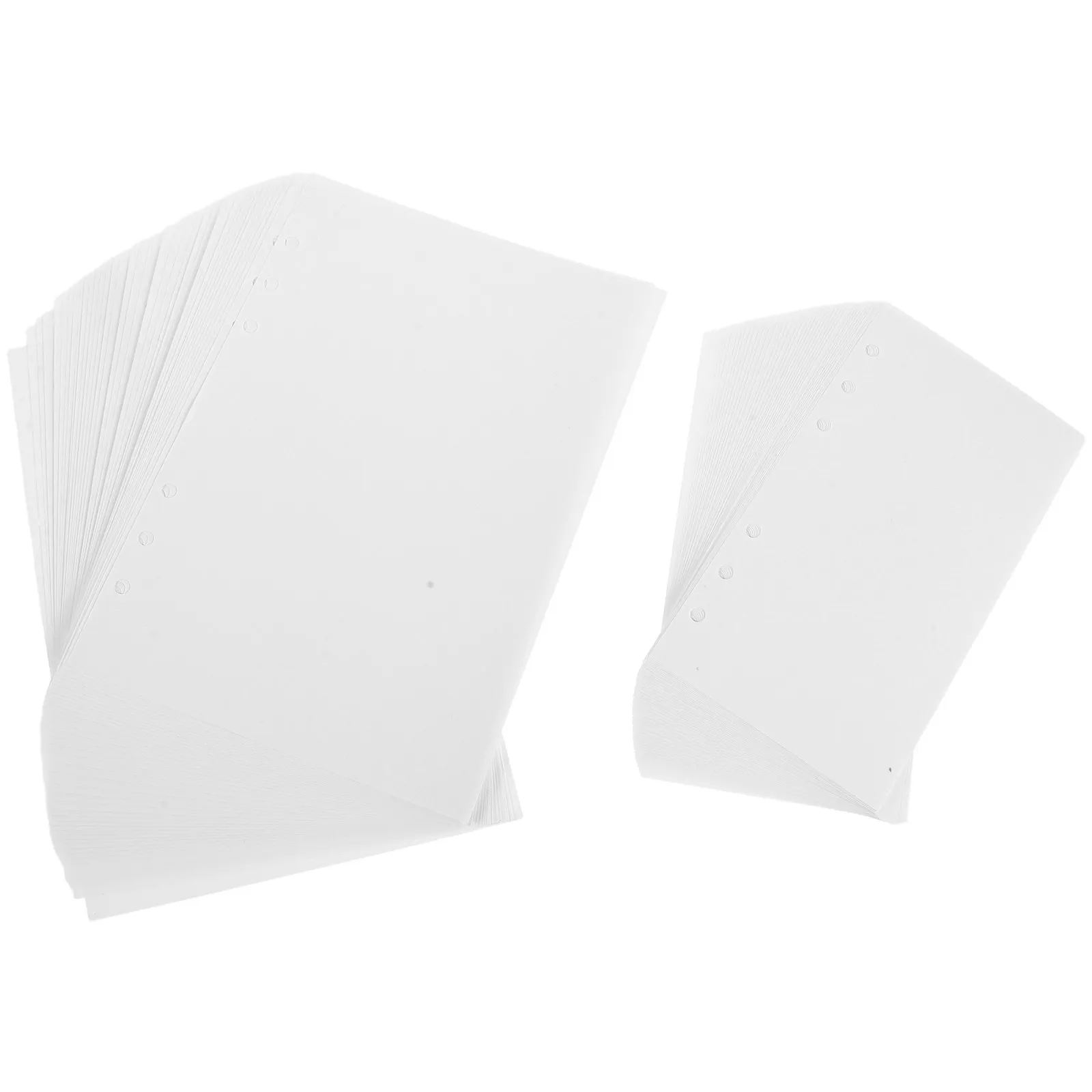 100Pcs 빈 스티커 릴리스 종이 시트 A5 A6 6링 스티커 앨범 보관을 위한 양면 재사용 가능한 바인더 정리 페이지