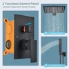 Concealed Shower System with 10 Inch Rain Shower and Handheld Spray Bathroom Luxury Rain Shower Faucet Set 5