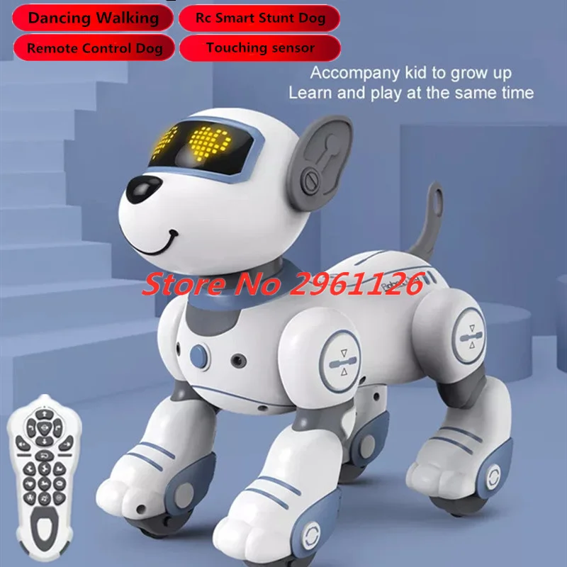

Rc Smart Stunt Dog Intelligent Remote Control Robot Dog Toys Puppy Toy Robot With Dancing Walking Singing Demo Pet Dog Gift Kid