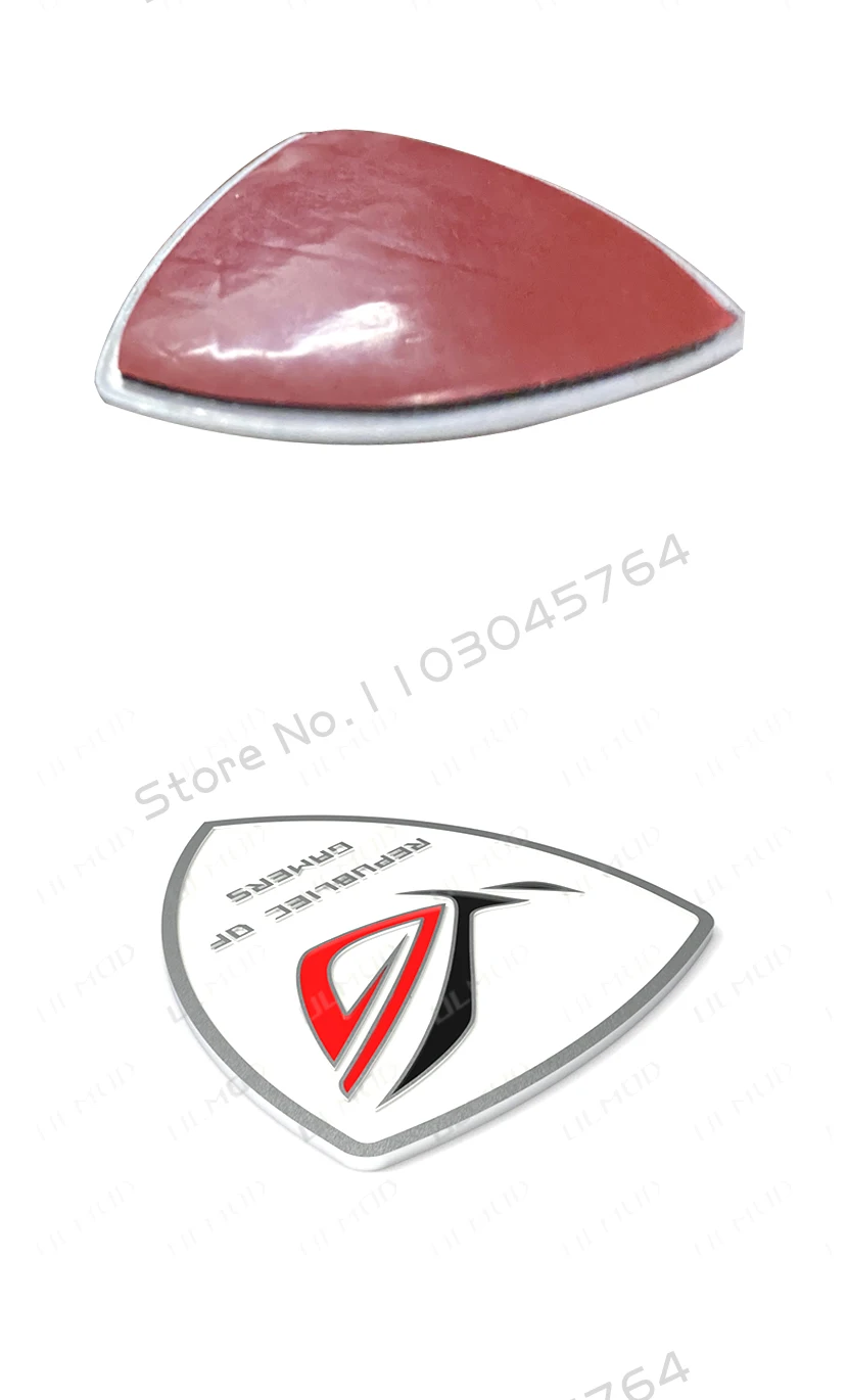Computer Case Aluminum Sticker ROG Logo Gamer Belief Lable PC Cabinet ...