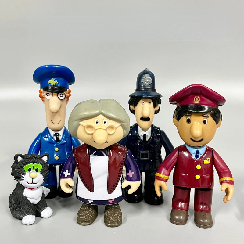 

Genuine Anime Fireman Sams Movable Joint Action Figure Uncle Pat The Postman Collection Model Doll Toys Ornaments Kids Gifts