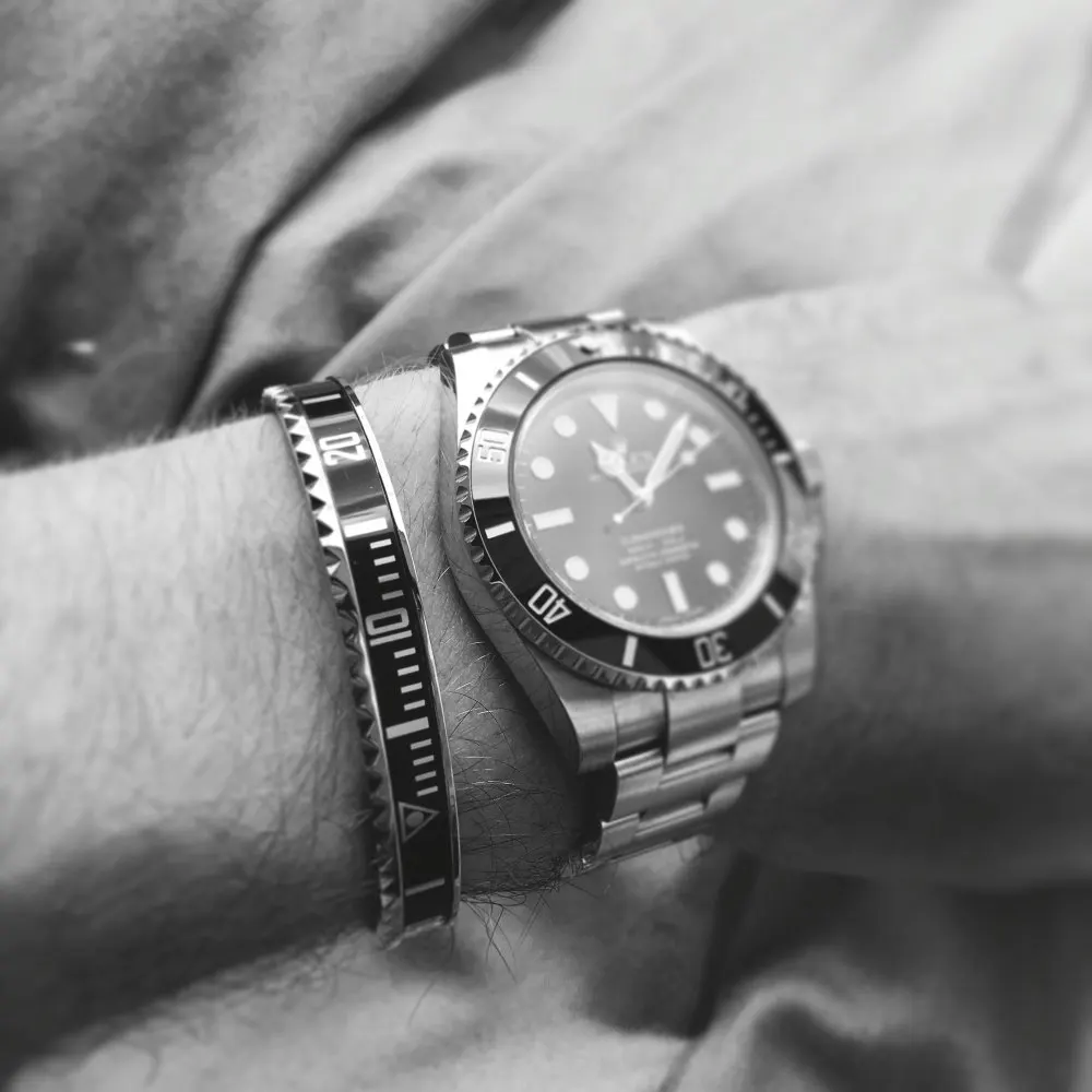 2021 Dial Steel Speedometer Bracelets & Bangles bracciale uomo Stainless Steel Bangles Cuff Bangle Bezel Pulseiras Bijoux