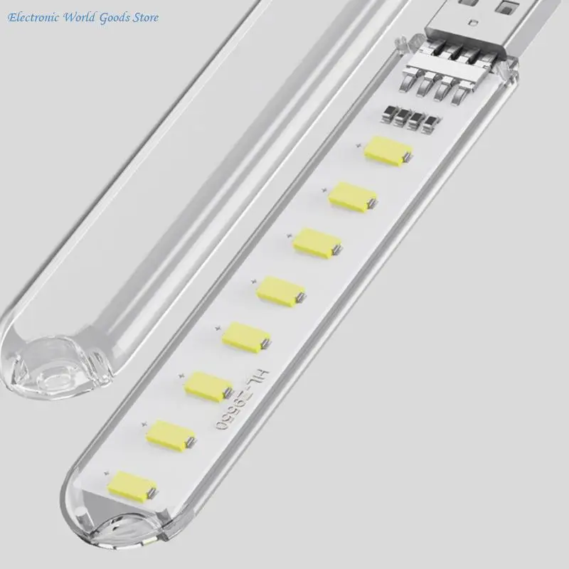A3PD 밝은 5V USB 야간 조명 8 개의 흰색 LED 낚시 매니아에게 적합 기숙사 침대 옆 조명
