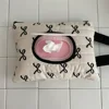 Bow Print Flip Cover Tissue Box Wet Wipes Case Car Hanging Bag Portable Paper Holder Removable Napkin Storage Case Home Decor 2