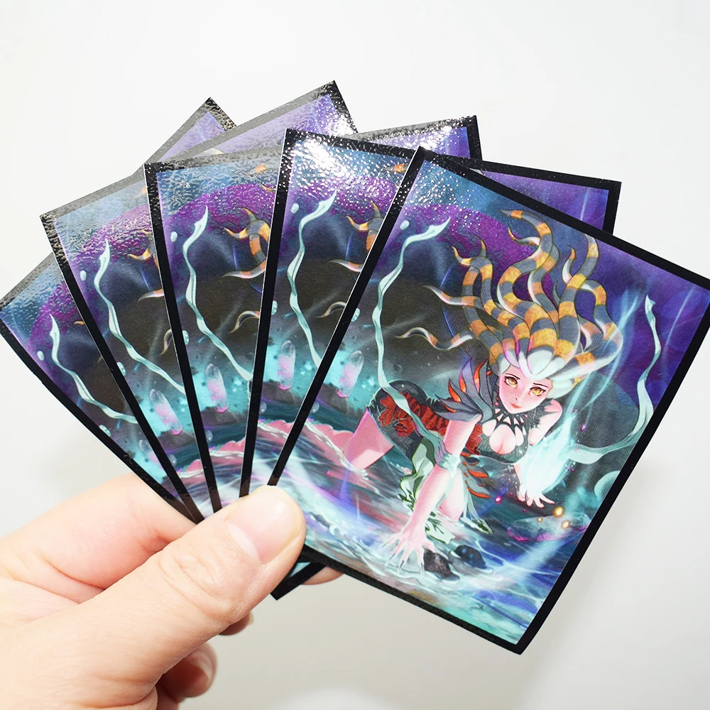 100PCS Card Sleeves Goddess Matte Board Games Ultimate OuterTrading Cards Protector Tarot Shield Magical Card Cover PKM 66x91MM custom free samples manufacturer rfid blocking card bank card protector shield card