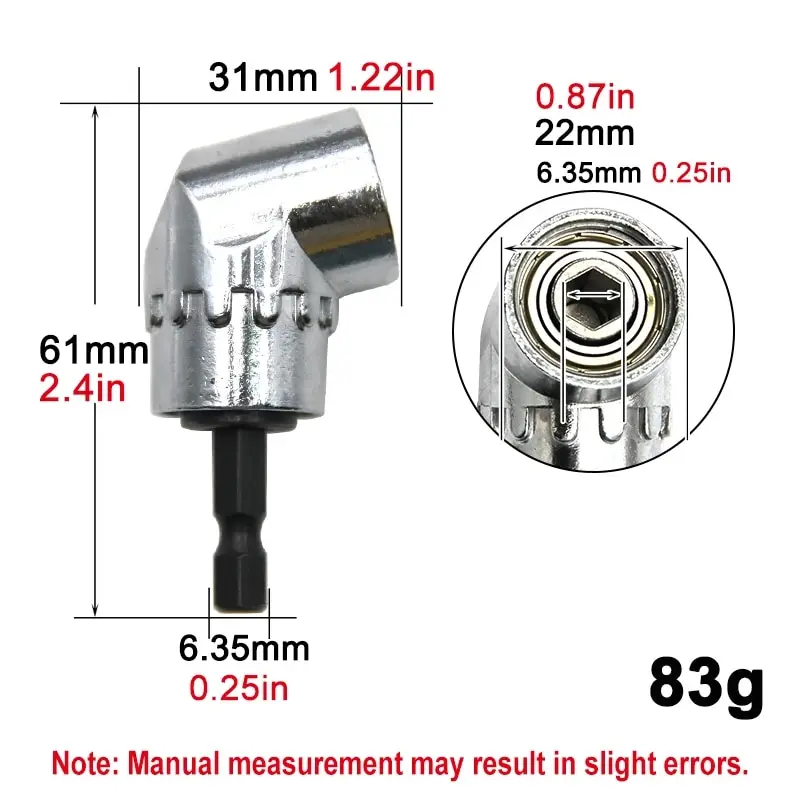 Screwdriver Joint Bending Black Hexagonal Handle Conversion Connect Rod 1/2 Square Head 3/8 Sleeve 1/4 Electric Tool Accessorie