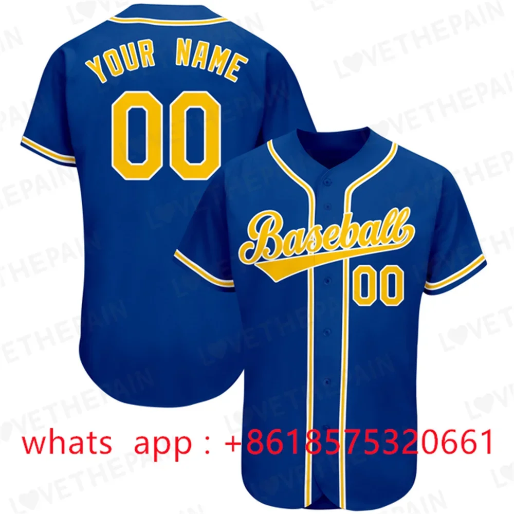New Style Baseball Jersey Team Training Uniform Printing Add Own Name Number Softball Sports White Green Men Ladies/Kids