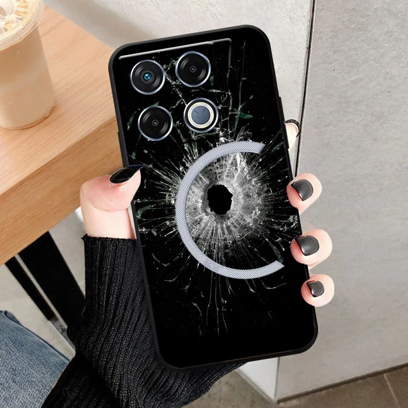 Sleek Black TPU Shockproof Phone Case - Soft Silicone Protective Back Cover