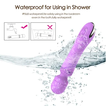 Multi-Frequency Silicone G Spot for Female AV Magic Wand Vibrator Women's USB Masturbator Vibrators Clitoris Vibrating Sex Toys 4