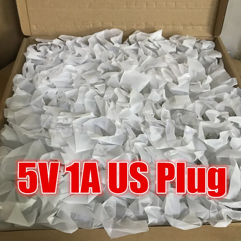 500pcs/lot 5V 1A US Ac home wall charger power adapter for samsung for phone Cell phones USB Charger Adapter