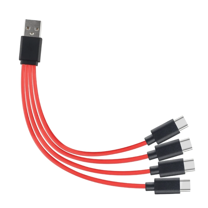 Charging cable Usb charging cable 4 in 1 Convert Type-C USB Splitter Cable 4 Port Fast-Charging Adapter for Hard Drive Disk Phone Charger Cord Connector