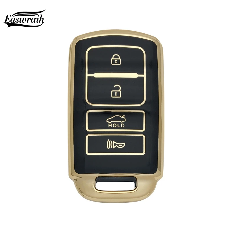 Auto Tpu Fob Smart Key Case Cover Holder Ring Fob Per Kia Cadenza K9 K7 K-04 Sorento K900 2013- 2016 4 Pulsanti Decorazioni Auto