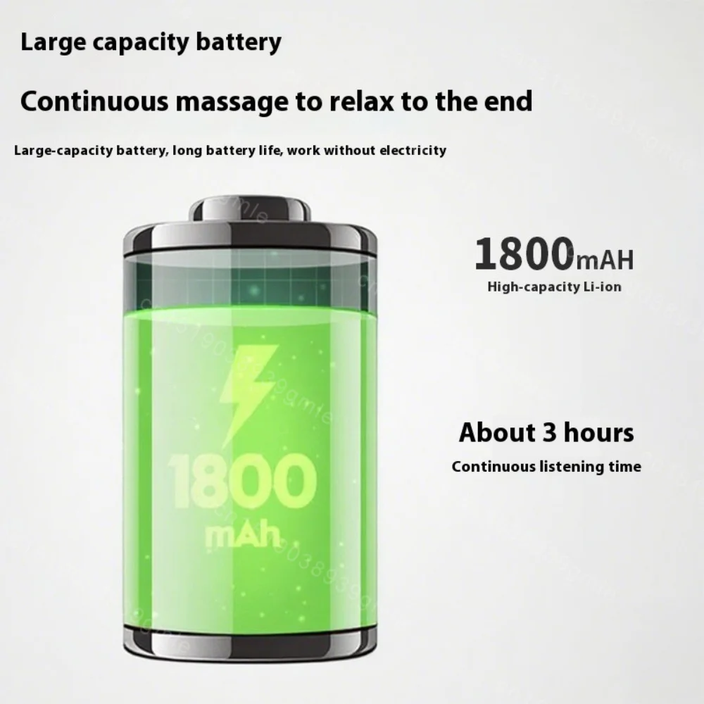 Smart Electric Fascia Gun Professional Deep Tissue Massager Home U-Shaped Head Extended Handle for Back Muscle Relaxation