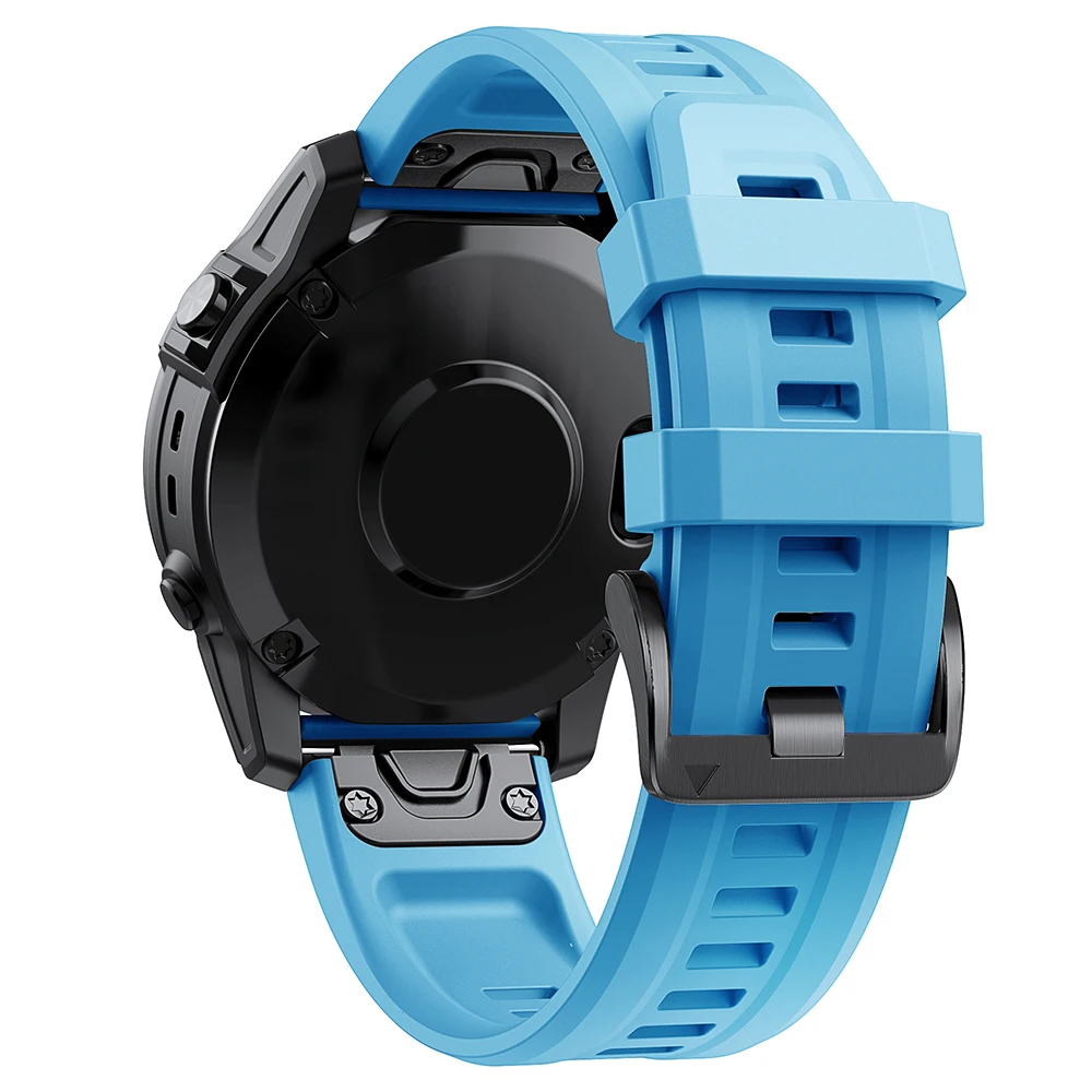 Premium Silicone Watchband with QuickFit Strap Closure - 22mm/26mm Adjustable Bracelet