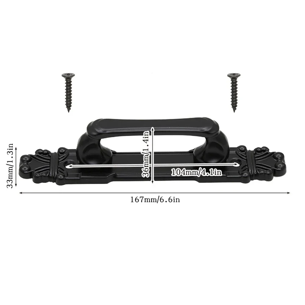 Barn Antique Sliding Door Handles For Cabinet Wardrobe Buckle Accessories Heavy Duty Vintage Door Handle Grip 1/2pc