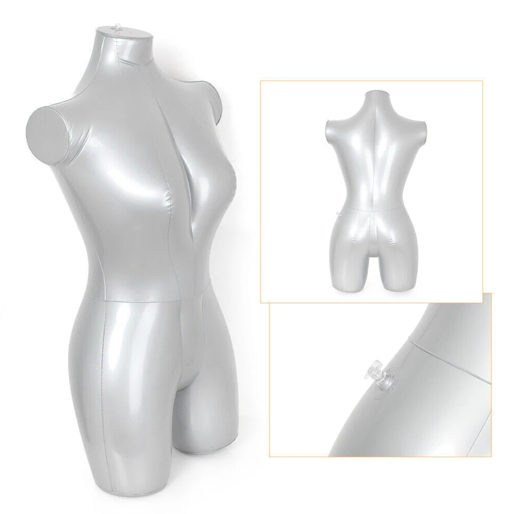 Woman Full Body With Arms Inflatable Mannequin Fashion Dummy Window Display Stand Torso Ladies Whole Body Modeling Tool