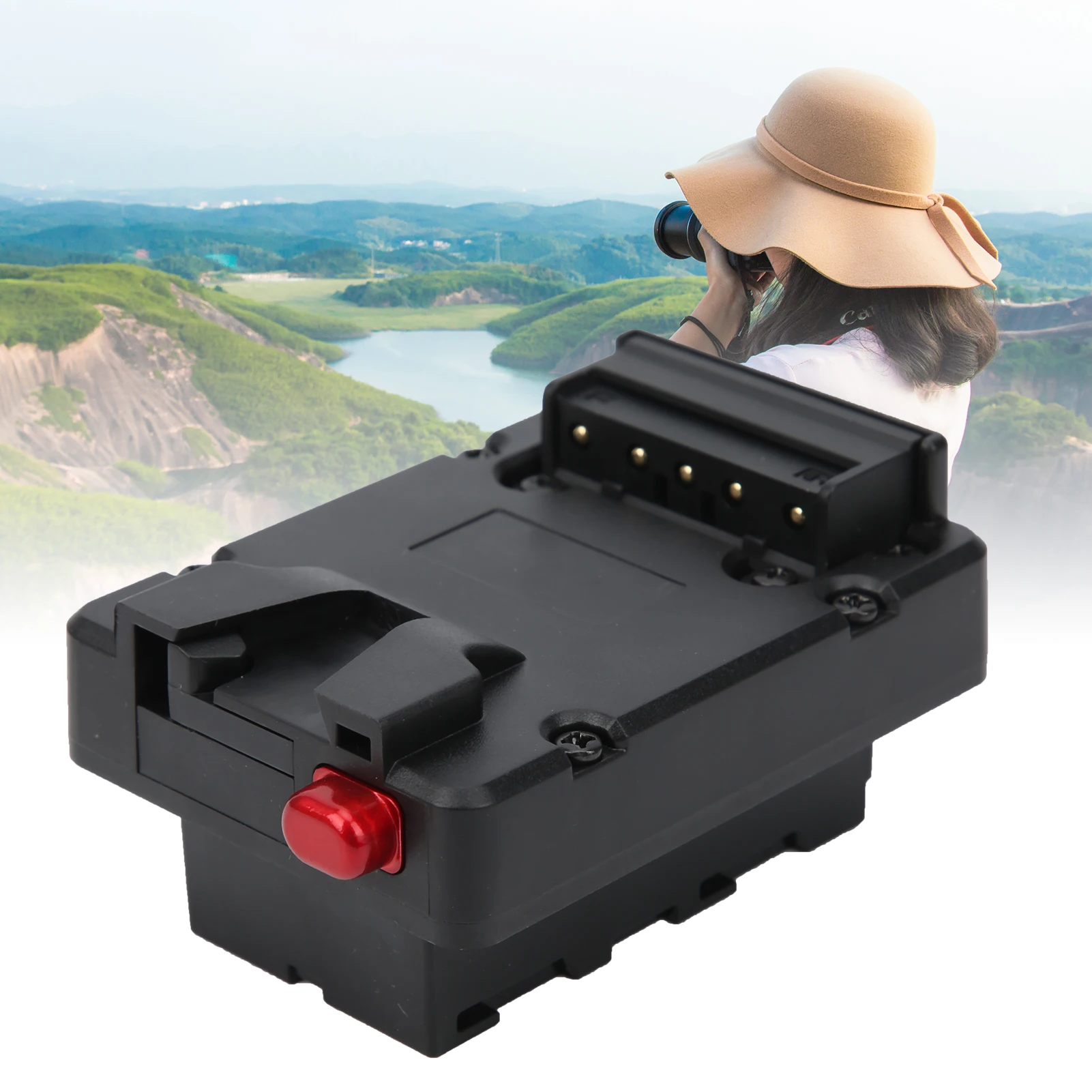 V Mount Battery NP‑F Adapter V‑Lock D‑tap Battery Plate Adapter Monitor Fill Light camera accessories