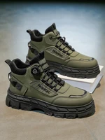 Men's Winter  Boots Thi Bot Anti-slip Work oes Casual High Top een Work Boots for Office Wear And Daily Use