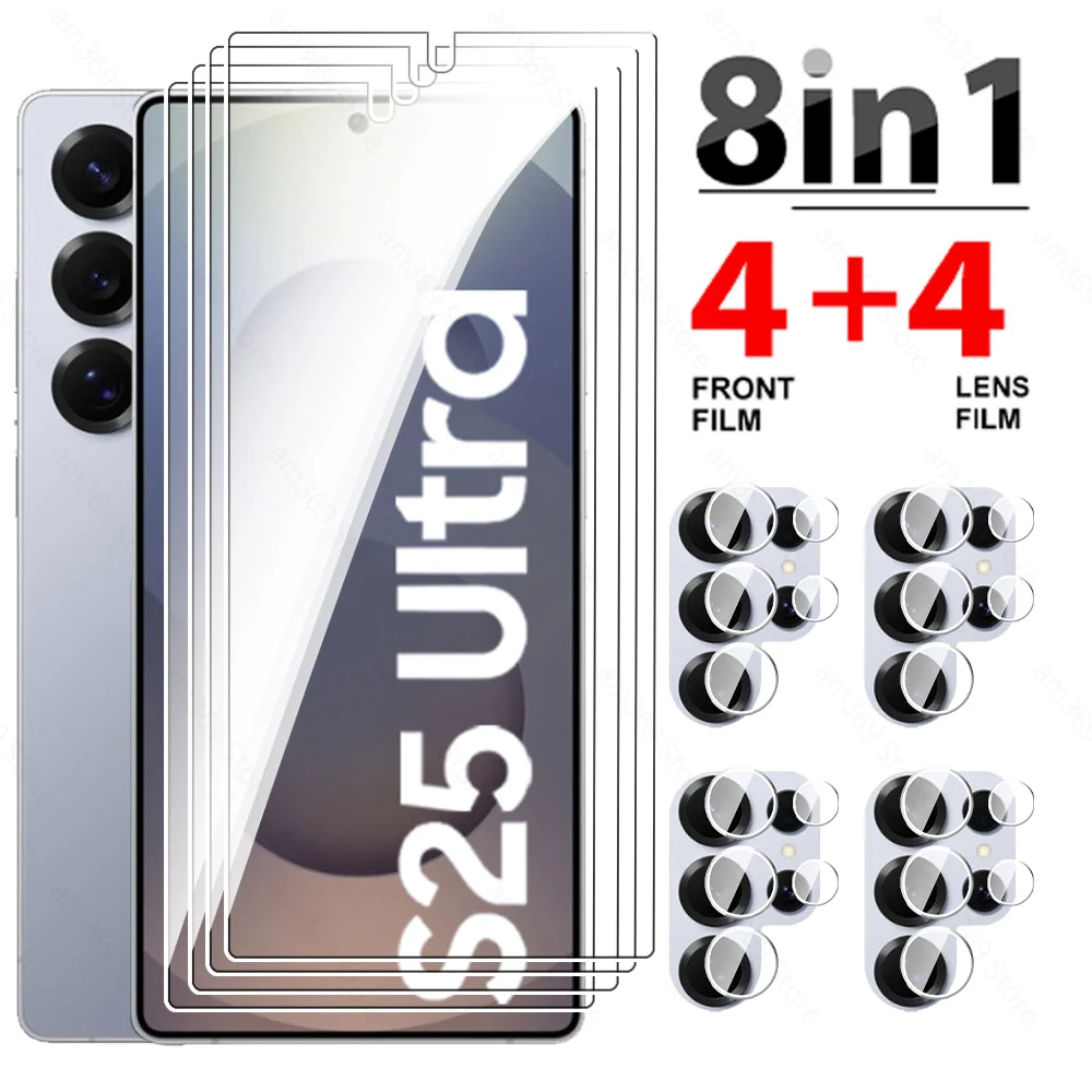 8-in-1 HD Tempered Glass Camera Screen Protector