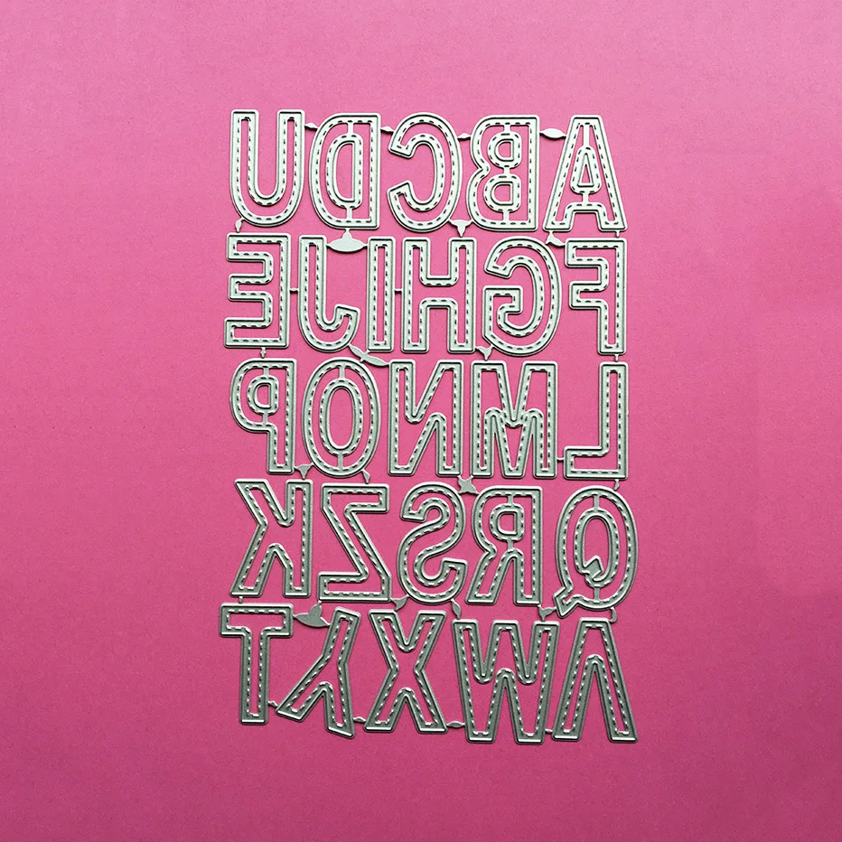 

26 capital letters Scrapbooking Cutting Dies Yiwu stock clearance DIY Paper gift Card Making metal craft Album