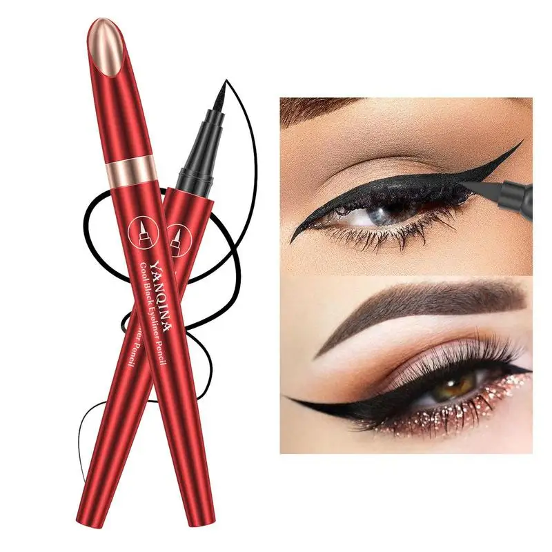 

Black Liquid Eyeliner Smudge-proof Eye Liners Waterproof Long Lasting Eye Liner Pencil Quick Drying Not Bloom Natural Eyeliner