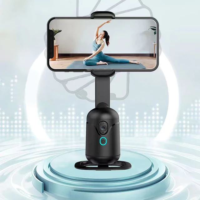 Auto Face Tracking Tripod No App Phone Camera Mount with Remote & Gesture Control Gimbal Stabilizer Rechargeable for  Vlog