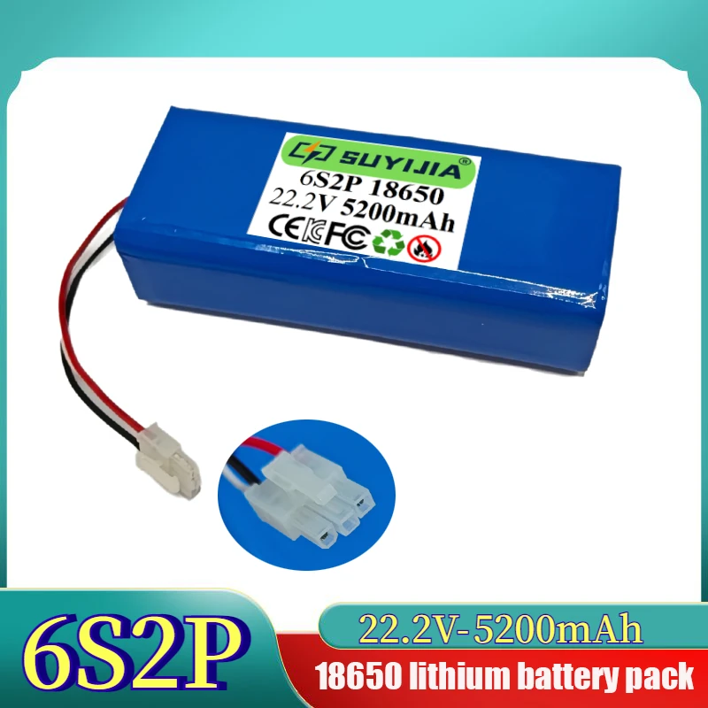 Batterie Li-ion 6S2P 22.2V 5200mAh 18650 RC Drone BMS
