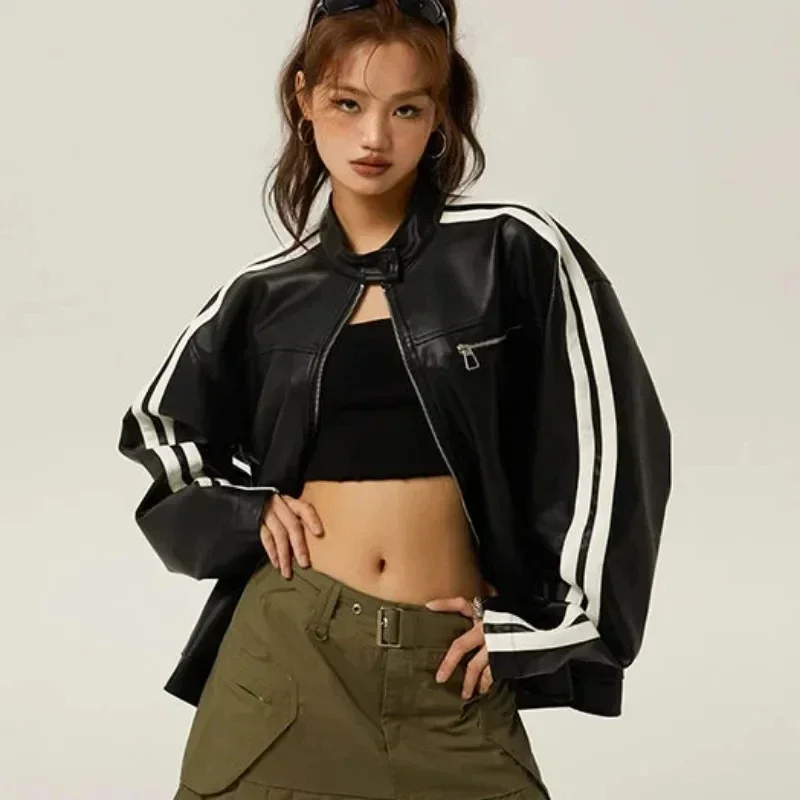 Рисунок 6 - Мотоциклетная кожаная куртка с бантом HOUZHOU Y2k