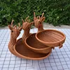 Simulated Animal Imitation Rattan Woven Storage Basket Household Storage Decoration Decoration Fruit Toy Basket Handmade Crafts 4