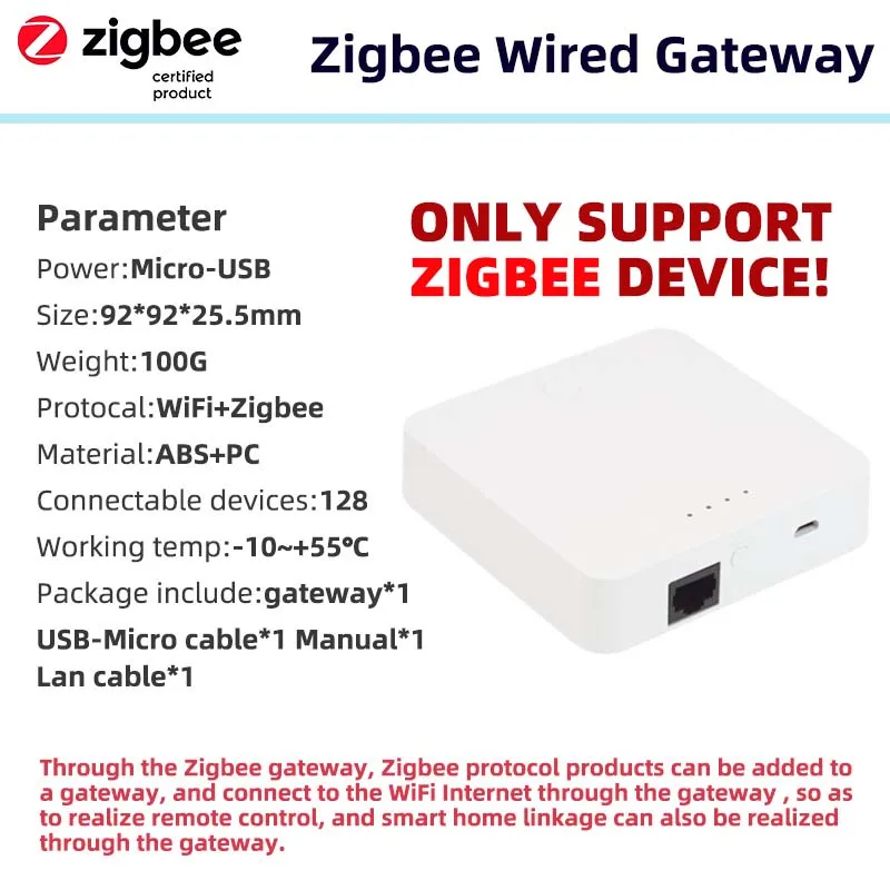 Tuya Zigbee 3.0 Gateway Hub Smart Home Wireless Bridge Smart thumbnail 1