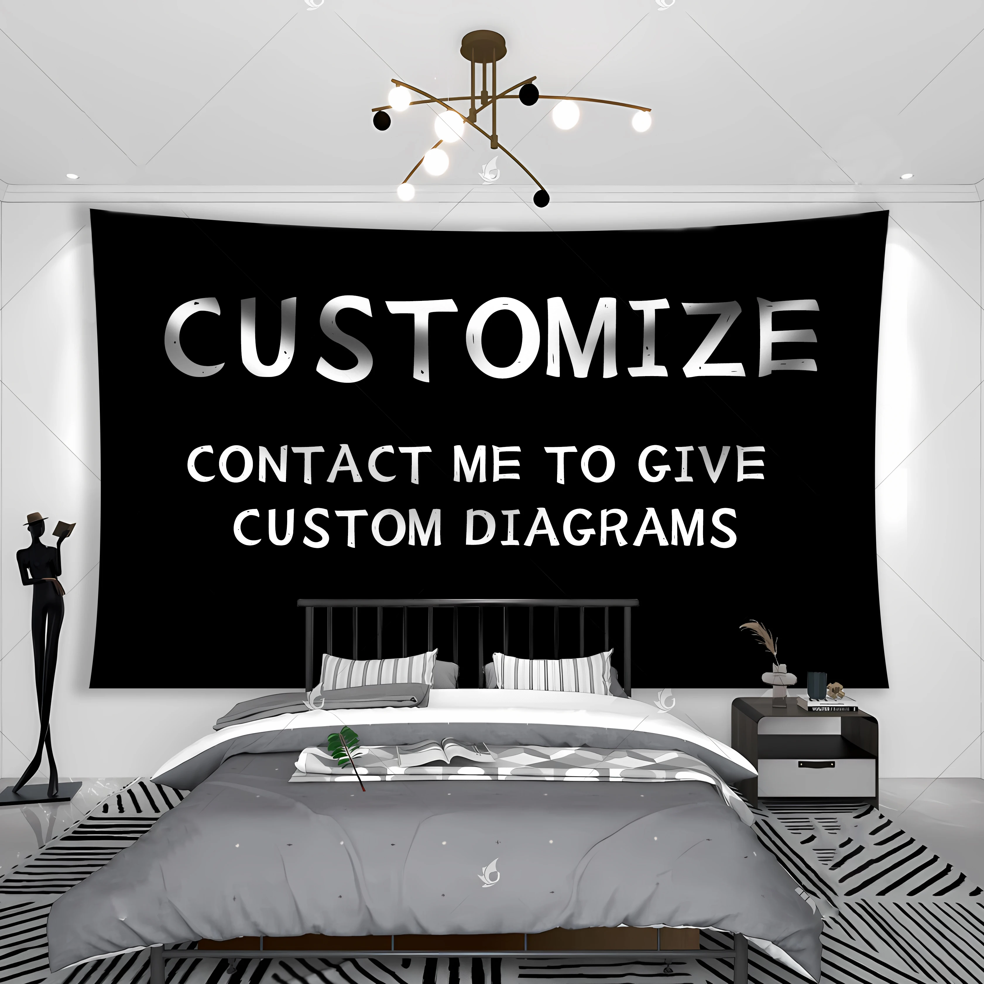 Tapestry Decor Natural Decompression Treatment Room Outdoor Decoration Banner Background Flag