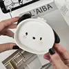 White Dog Shaped Ceramic Tray Mini Cartoon Seasoning Plate Cafe Dessert Sushi Plate Creative Desktop Decoration 5