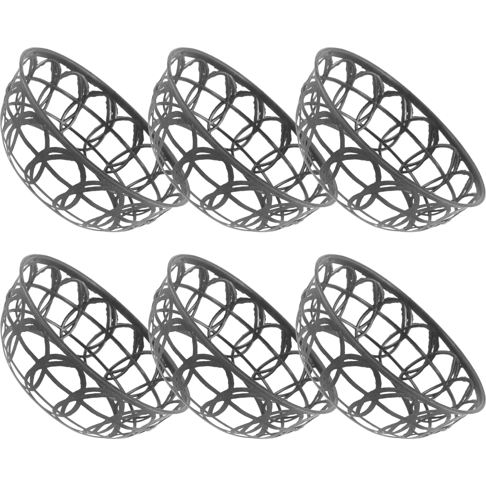 

6 Pcs Straw Hat Fishing Woven Hoop Braided Holder Rack Loop Bamboo DIY Inner Support Farmer