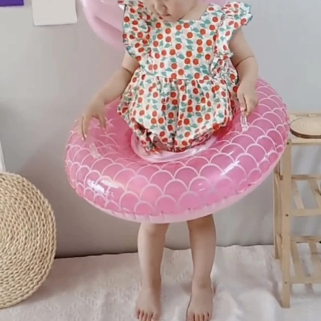 Mermaid Summer Swimming Ring Play Set for Baby Infant Play with Summer Swimming Necessary Supplies Waist Float Ring 2