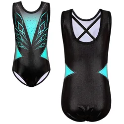 BAOHULU Girls Ballet Leotard Professional Gymnastics Leotard Practice Outfit Sleeveless Bodysuit Ballerina Performance Dancewear