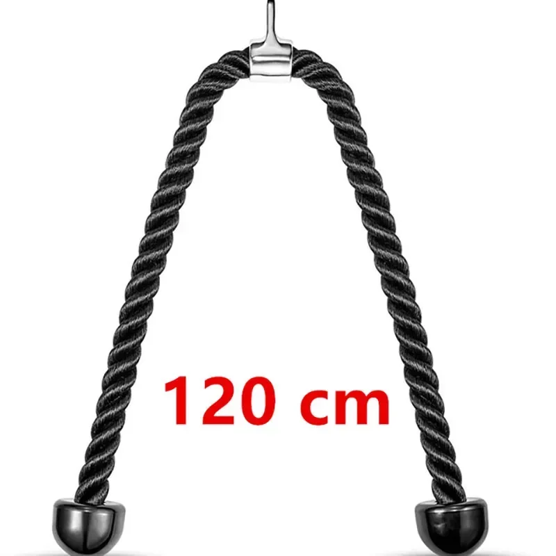 Triceps rope fitness home gym pulldown machine handle biceps triceps back shoulder muscle exerciser 70cm/120cm