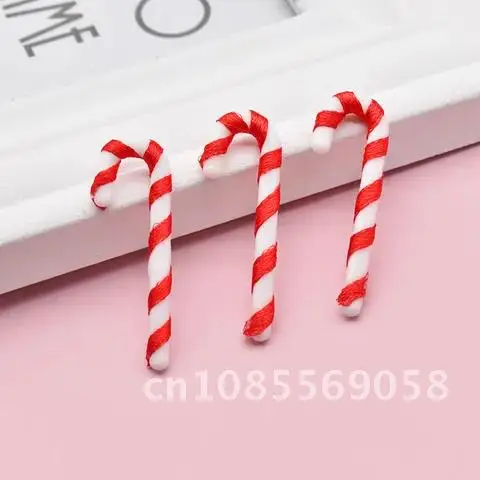 

24PCS Adorable Candy Cane Xmas Tree Ornaments Festive Home Decorations Merry Christmas 2021 Navidad Gift Hanging New Year 2022