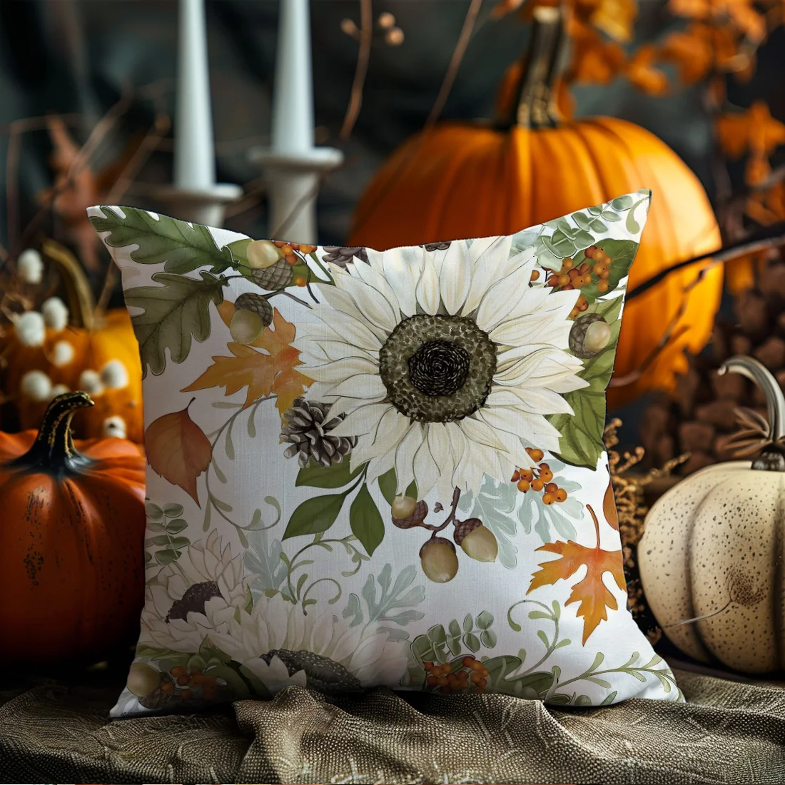 Autumn Theme Pillow Cover 6