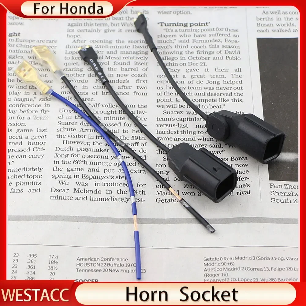 Car Horn Sound Electronics Disc Link Socket Conversion Plug 1 Pair For Honda CRV Civic Fit Odyssey Spirior Accessories