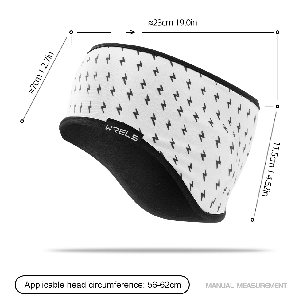 WRELS Ear Muff Headband Thermal Fleece Headband Windproof Sports Sweatbands Stretchy Ear Warmer Headband Running Skiing Hairband