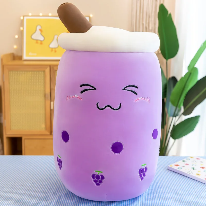thumbnail image 1 of Peluche gigante de té de burbujas de 22 a 70 cm, almohada de Boba de té con leche, helado, frutas, jugo, botella de bebida, accesorio de decoración, regalo, 1 of 5