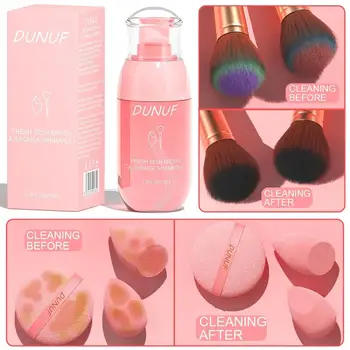 Strawberry Scented Makeup Brush Cleaner Quick Rinse No Residue for Beauty Tools Sponge Powder Puff Cosmetic Cleaning Solution