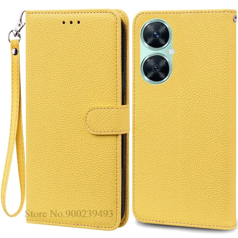 Elegant Leather Flip Wallet Case for Huawei Nova 11i - Premium Silicone Cover Coque s
