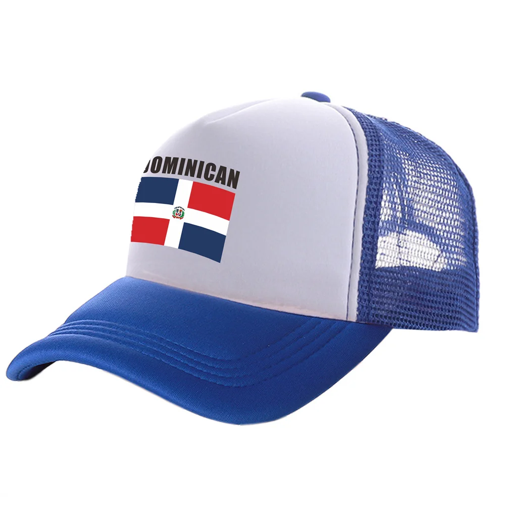 Dominikanische Republik Flagge Trucker Caps Männer Lustige Dominikanische Hut Baseball Kappe Kühlen Sommer Unisex Mesh Net Caps – Detail 2