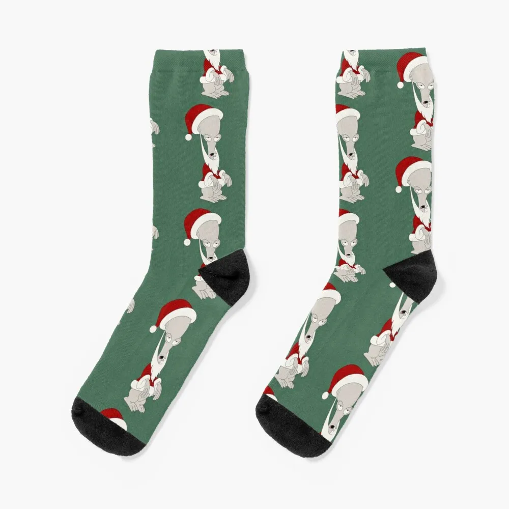 Roger as Santa Socks Men'S Winter Socks